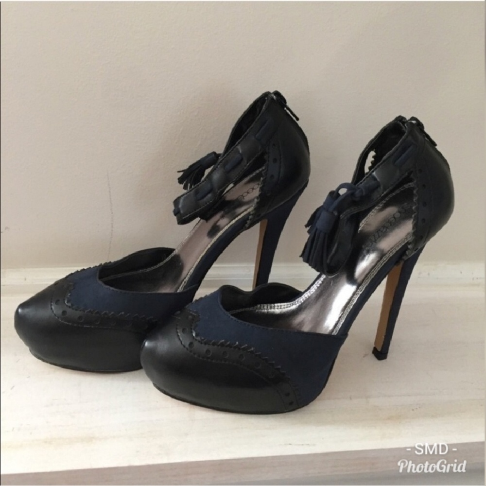 Navy and Black heels